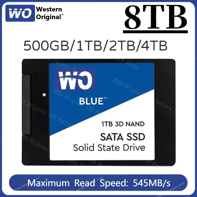 Western Original WO Blue  ָ Ʈ ϵ ̺, SATA3.0, 560 mb/s SSD, 1TB, 2TB, 4TB, 2.5 ġ, 7mm ũ SSD, 240GB, 480G